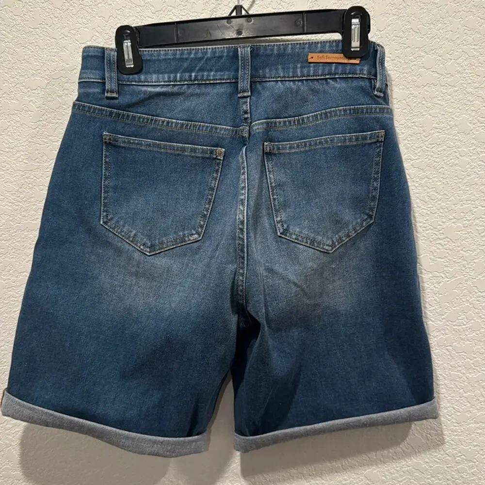 Soft Surroundings Womens Jean Shorts Size Small